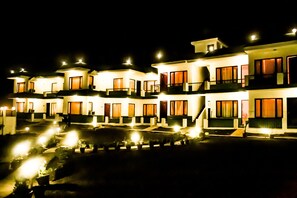 Front of property - evening/night - Van Durga Villas & Suites Katra (Reasi)