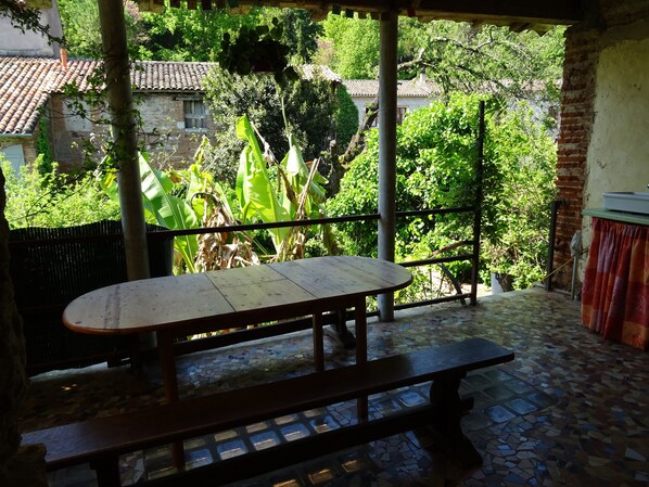 Blick vom Balkon
