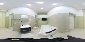 Suite Luxe, 1 lit double, non-fumeur, vue ville | Salle de bain