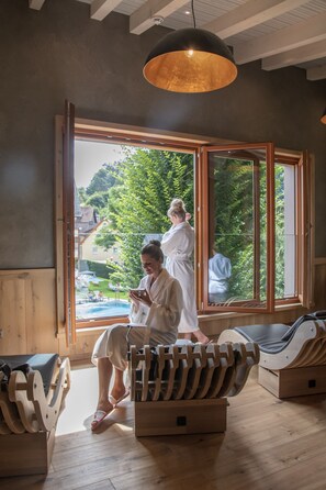 Sauna, hot tub, steam room, body treatments, body wraps, body scrubs - Hotel Lamm (Heimbuchenthal)