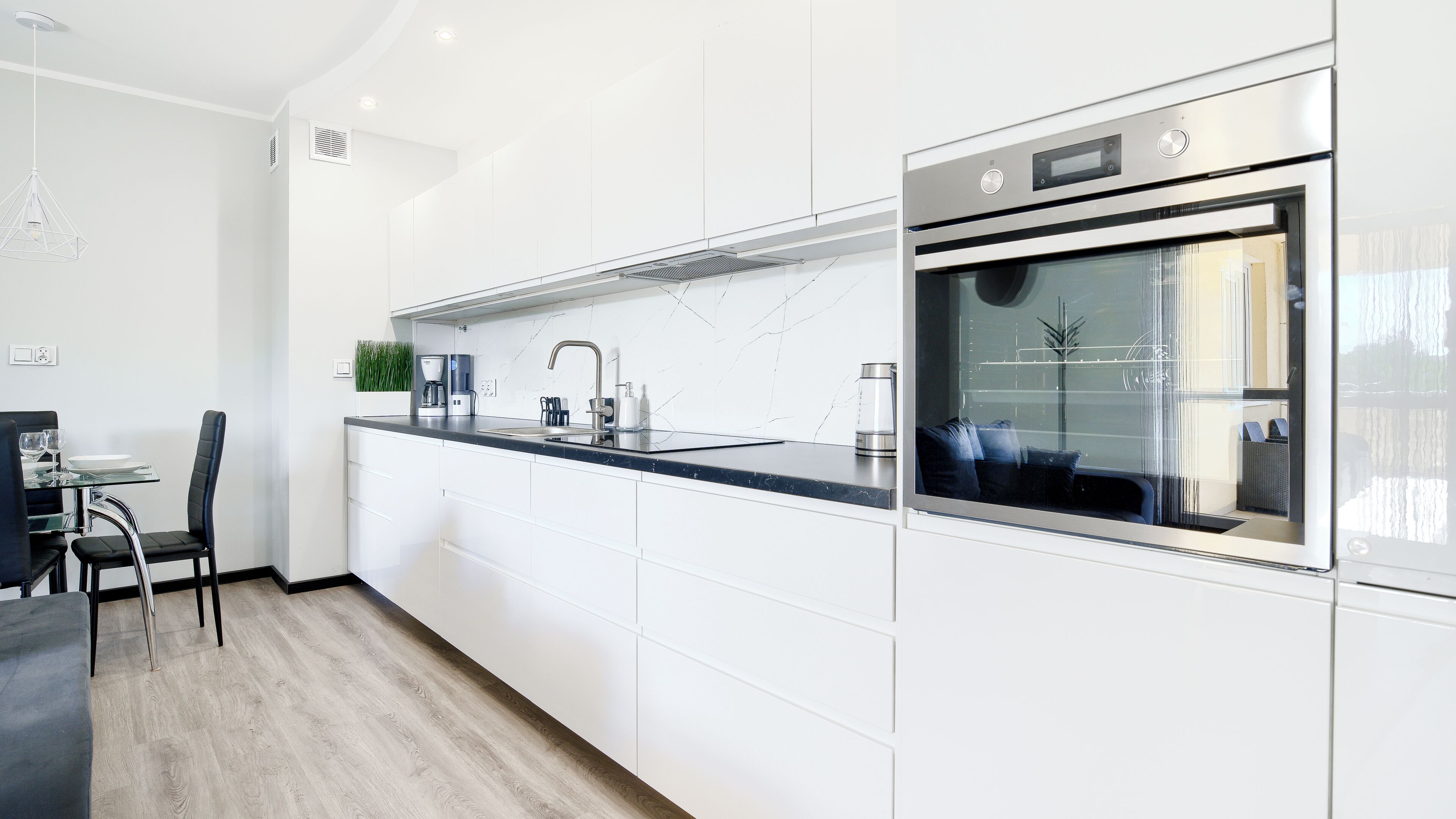 Apartament (36) | Cozinha privada | Geladeira, cooktop, chaleira elétrica