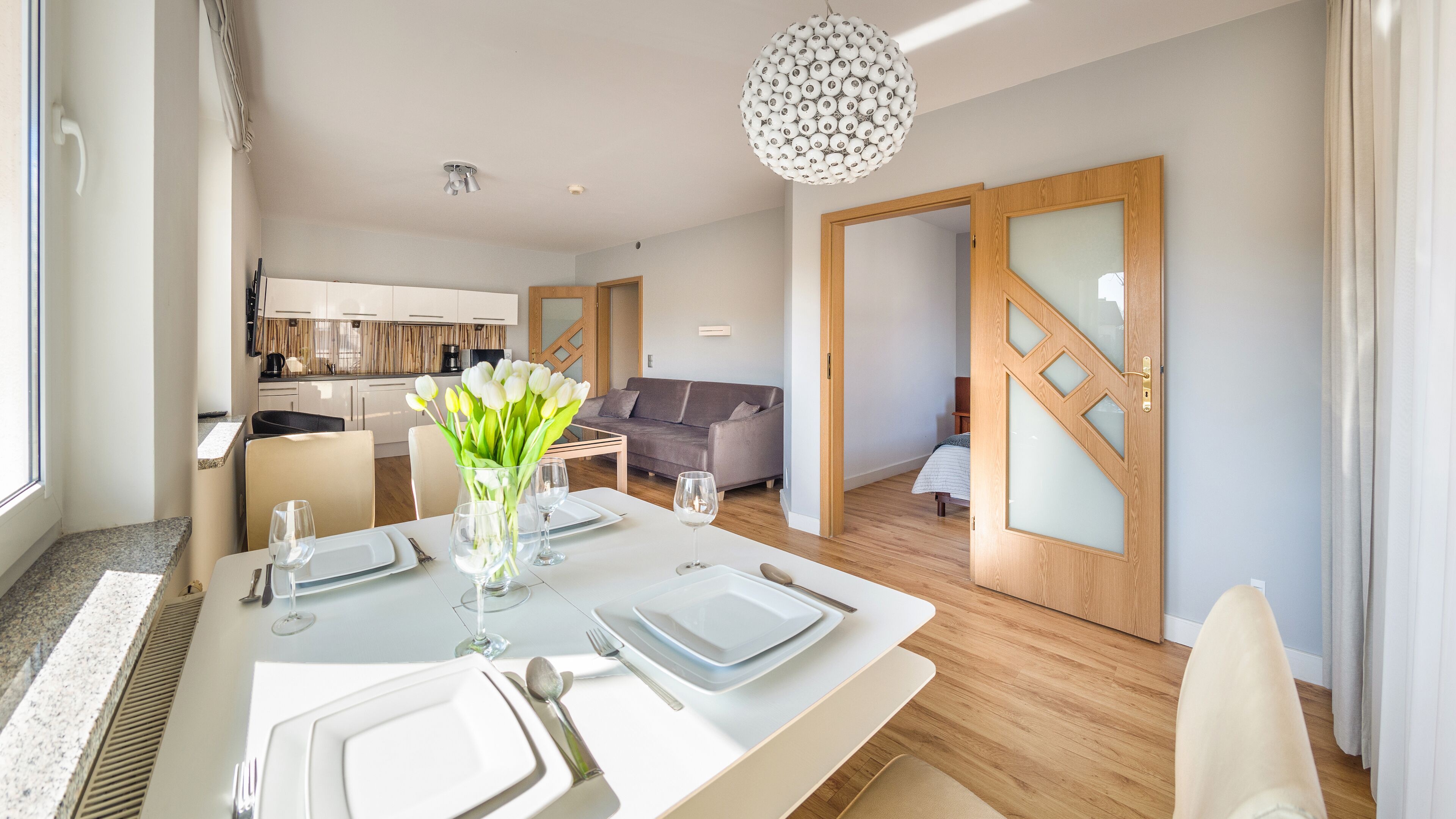 Leilighet, balkong (221) | Oppholdsområde | Flatskjerm-TV