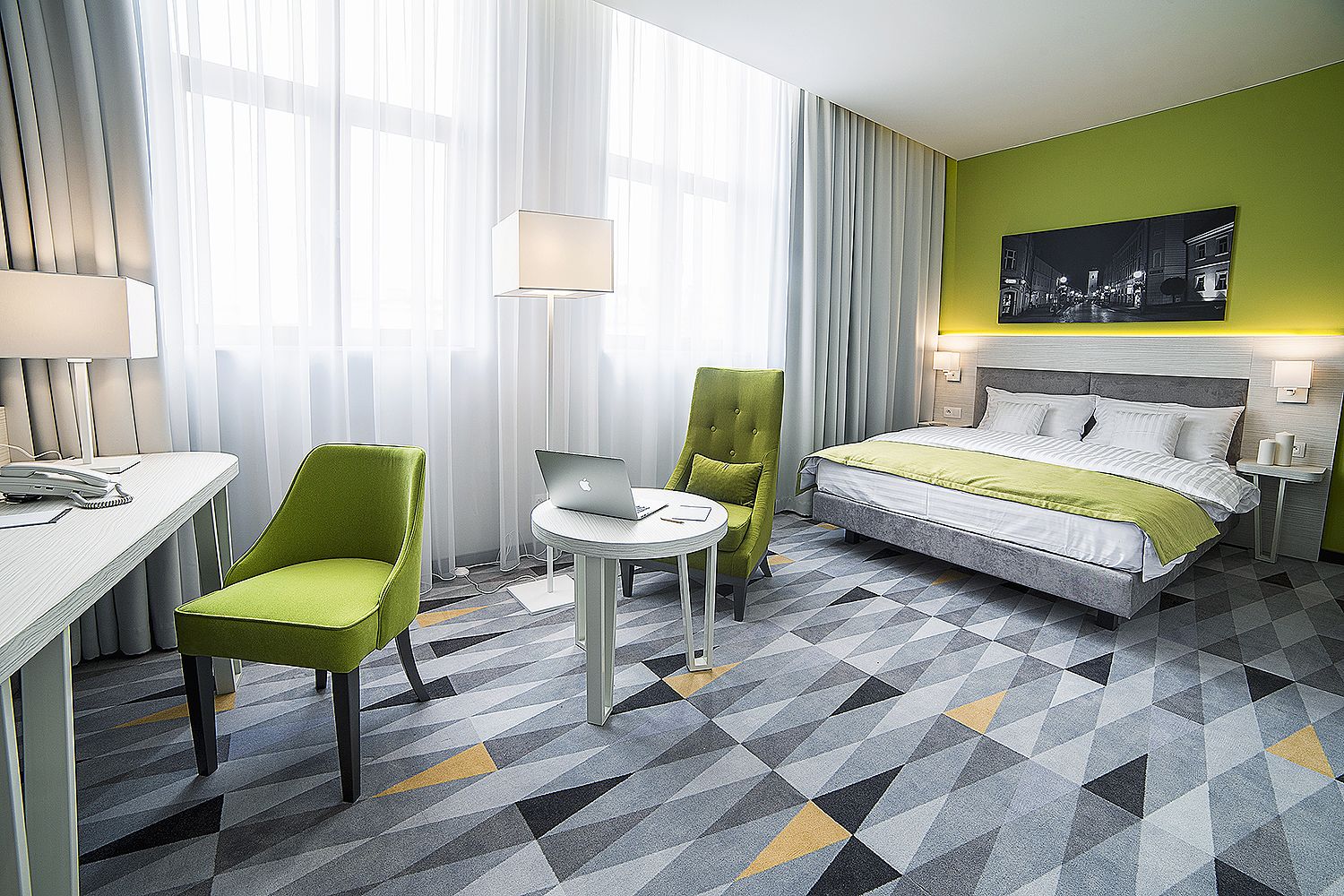 minibar, in-room safe, desk, blackout curtains