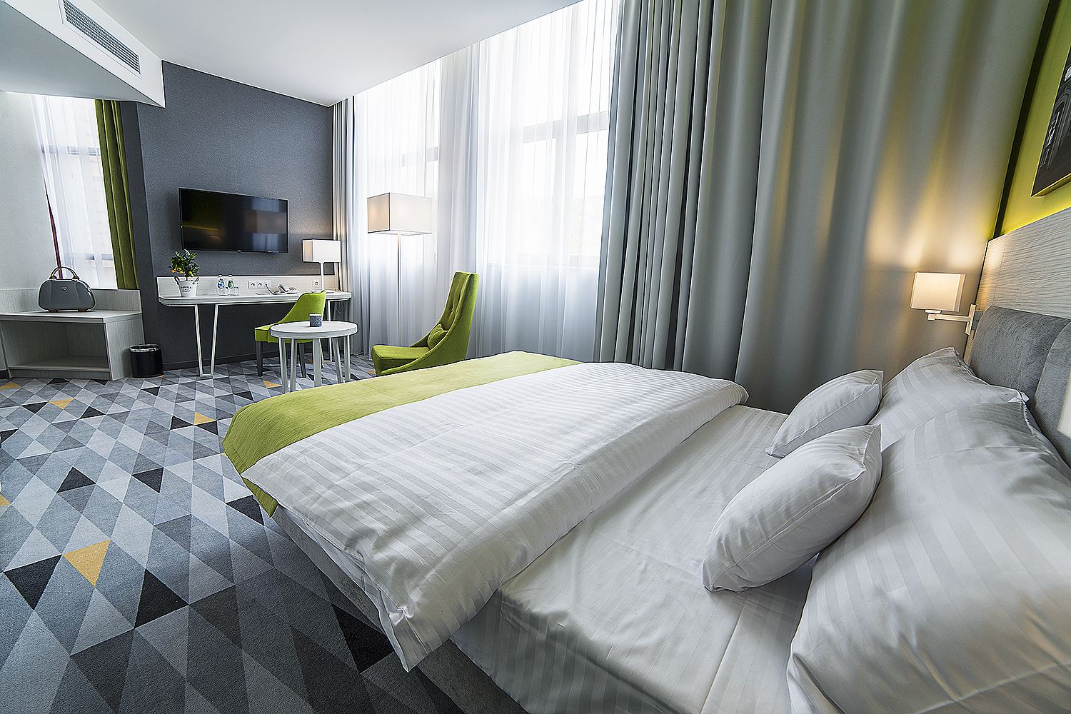 minibar, in-room safe, desk, blackout curtains