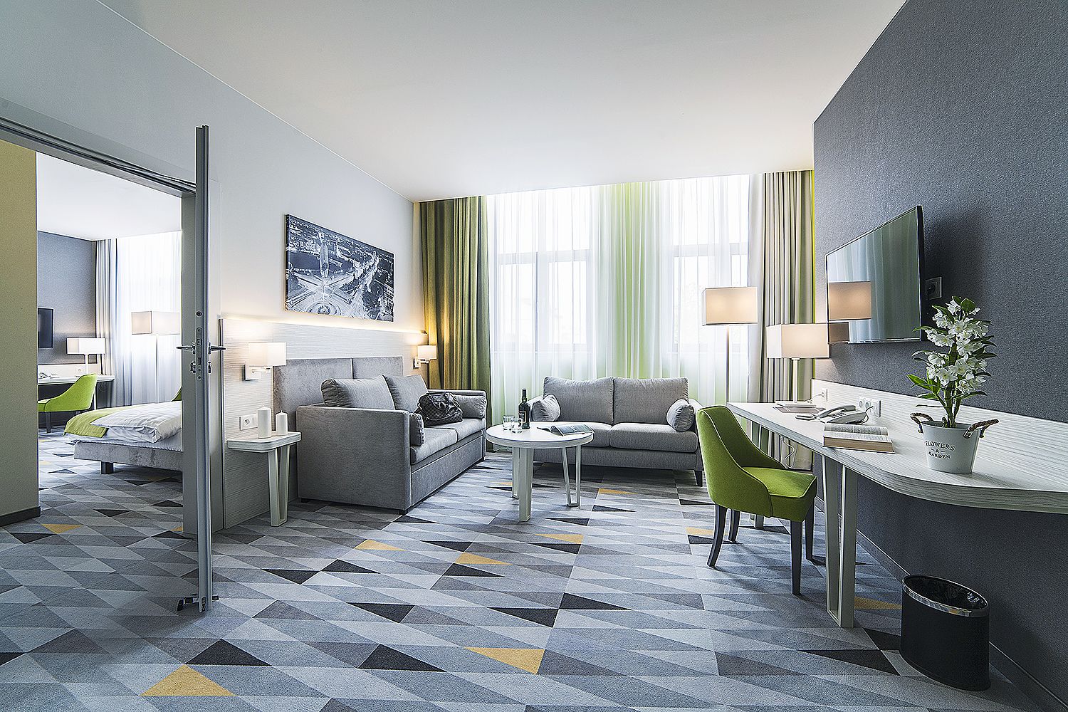 minibar, in-room safe, desk, blackout curtains