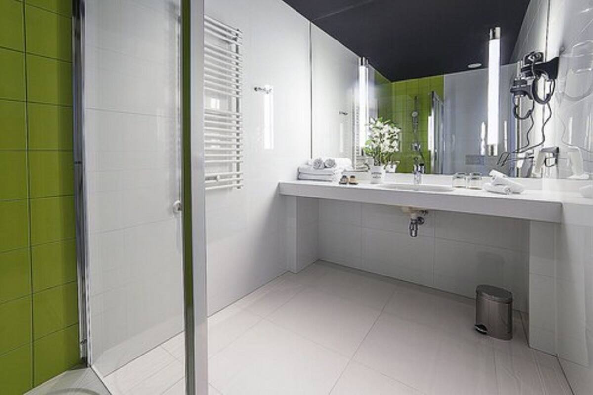 standard double room, 1 double bed | bathroom | shower, free toiletries, hair dryer, slippers