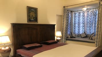 Deluxe Double Room, Multiple Beds, Hill View | 1 bedroom, minibar, individually decorated, individually furnished