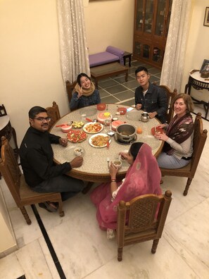 Breakfast meal - Jai Villa Homestay (Udaipur)