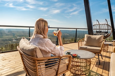 Terraza o patio. Hotel Iso-Syöte