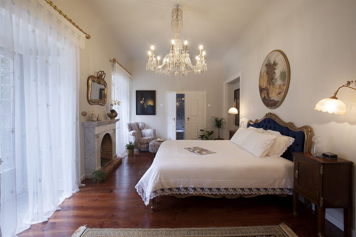Romantic Double Room, 1 King Bed, Terrace, Garden View | Egyptian cotton sheets, premium bedding, down comforters, in-room safe