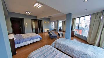 Luxury Apartment, 1 Bedroom | 1 bilik tidur, cadar kapas Mesir, peralatan tempat tidur premium