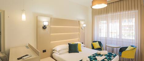 In-room safe, desk, blackout curtains, soundproofing