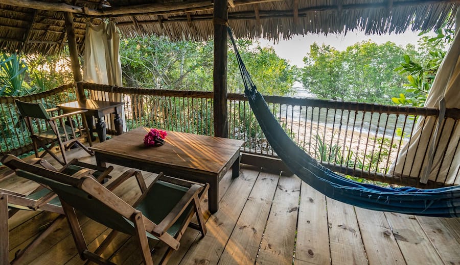 Treehouse accommodation at Kitu Kiblu Mafia Island