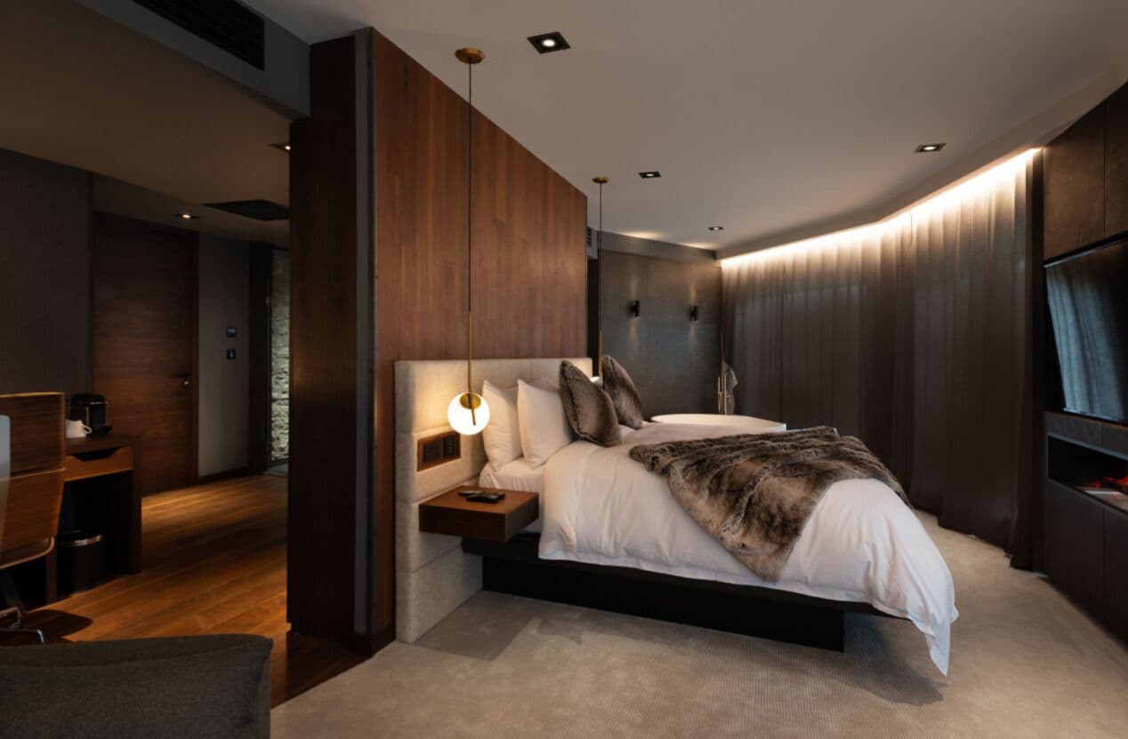 Premium bedding, down duvets, memory-foam beds, minibar