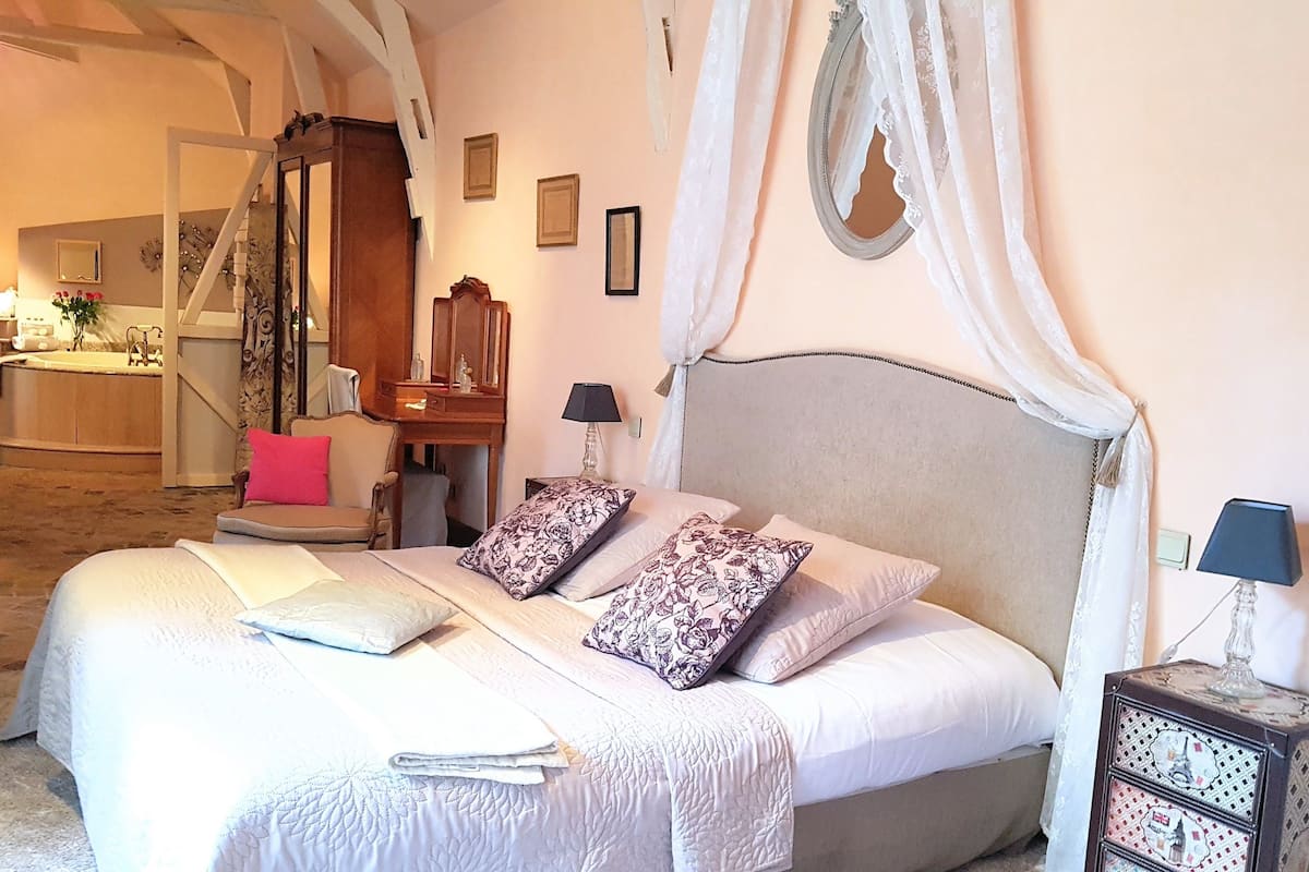 Blackout drapes, iron/ironing board (on request), WiFi (free)