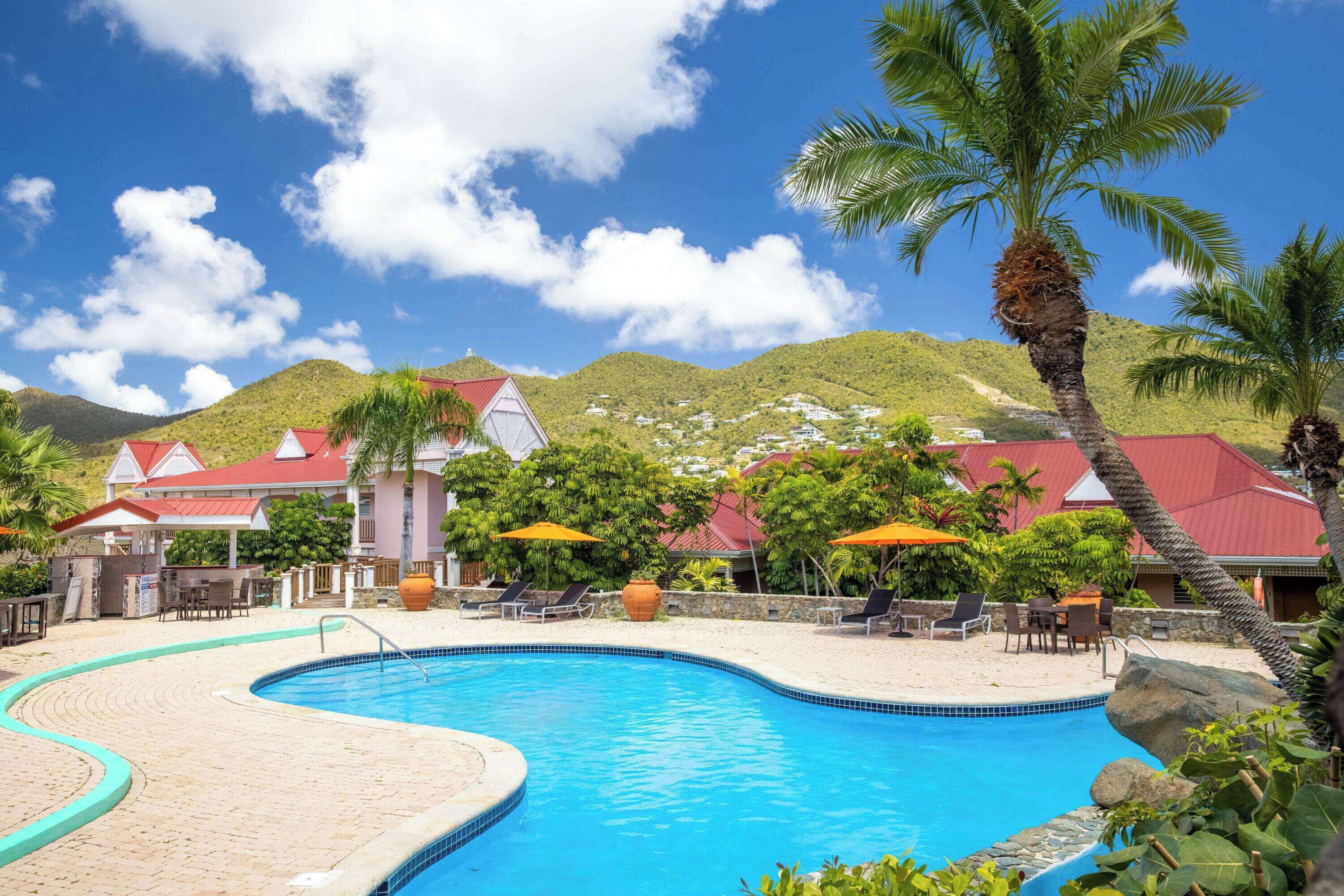 2 outdoor pools, open 9:00 am to 7:00 pm, pool umbrellas, pool loungers