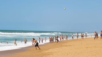 Beach nearby, beach volleyball