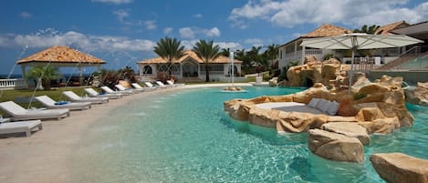 A heated pool