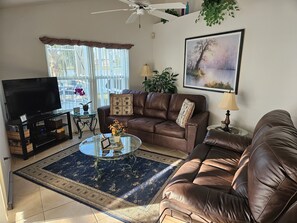 Smart TV, video games, DVD player, foosball