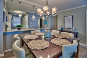 Dining - Stunning GULF FRONT View- Gorgeous, Recently Updated Condo Sleeps 6  (Miramar Beach)