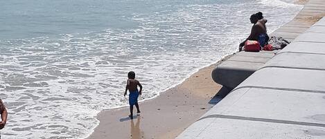 On the beach