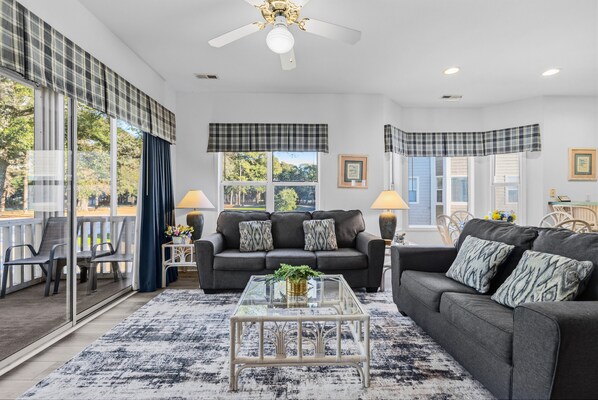 TV - River Creek Condo | Golf, Comfort, and Adventure! | RC 1804 (Sunset Beach)