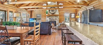 Hill Country Log Cabin Near Wimberley | Hot Tub, Fire Pit & Scenic Views