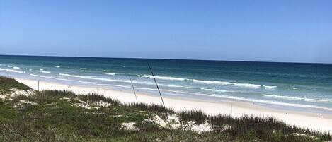 On the beach, beach towels