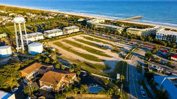 Aerial view of Ocean Inn, looking NE. 1 block to the beach!