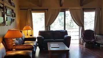 Una Smart TV, una chimenea, un reproductor de DVD