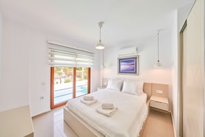 2 bedrooms, iron/ironing board, free WiFi, bed sheets - Fully Renovated Villa Elmas: Private pool, Sea views, WiFi, A/C (Kalkan)