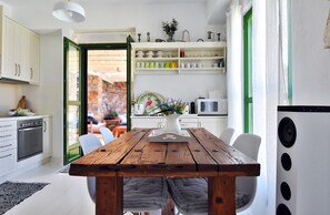 Dining - Family villa with a swimming pool and amazing sea view (Kea)