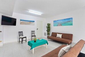 Televisión, mesa de ping pong