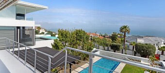 A contemporary home with a pool a minute from Camps Bay Beach