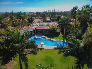 A heated pool