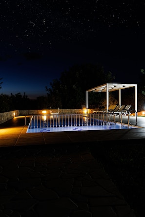 Pool - Lux villa with swimming pool, playground, sea views and activities-Villa Danna (Rethymno)