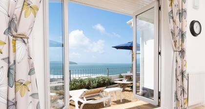 Casa de vacaciones de 3 dormitorios en Woolacombe con vistas al mar, a poca distancia de la playa