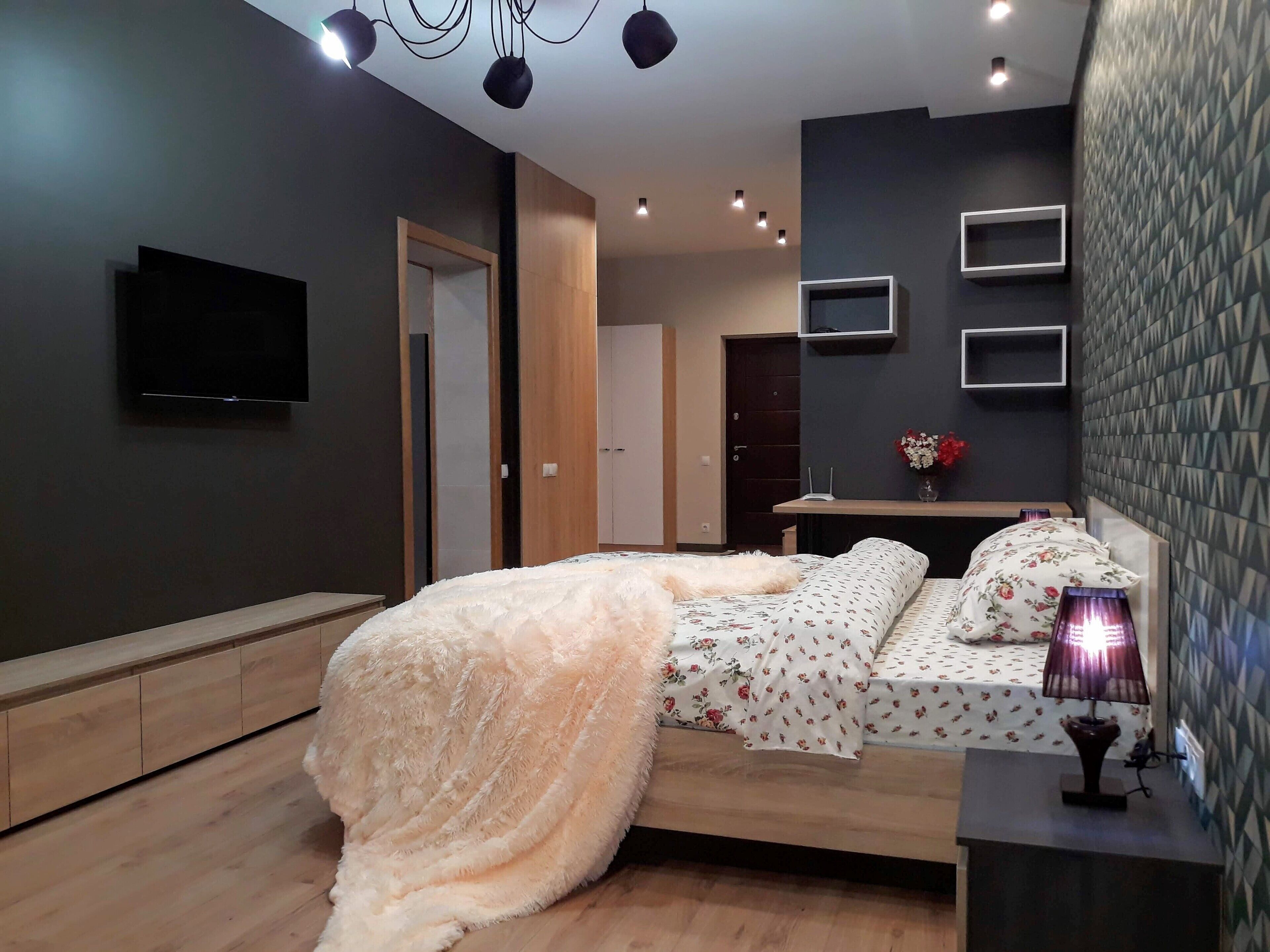 Studiosuite – business, 1 soverom | Individuelt dekorert, individuelt innredet og blendingsgardiner