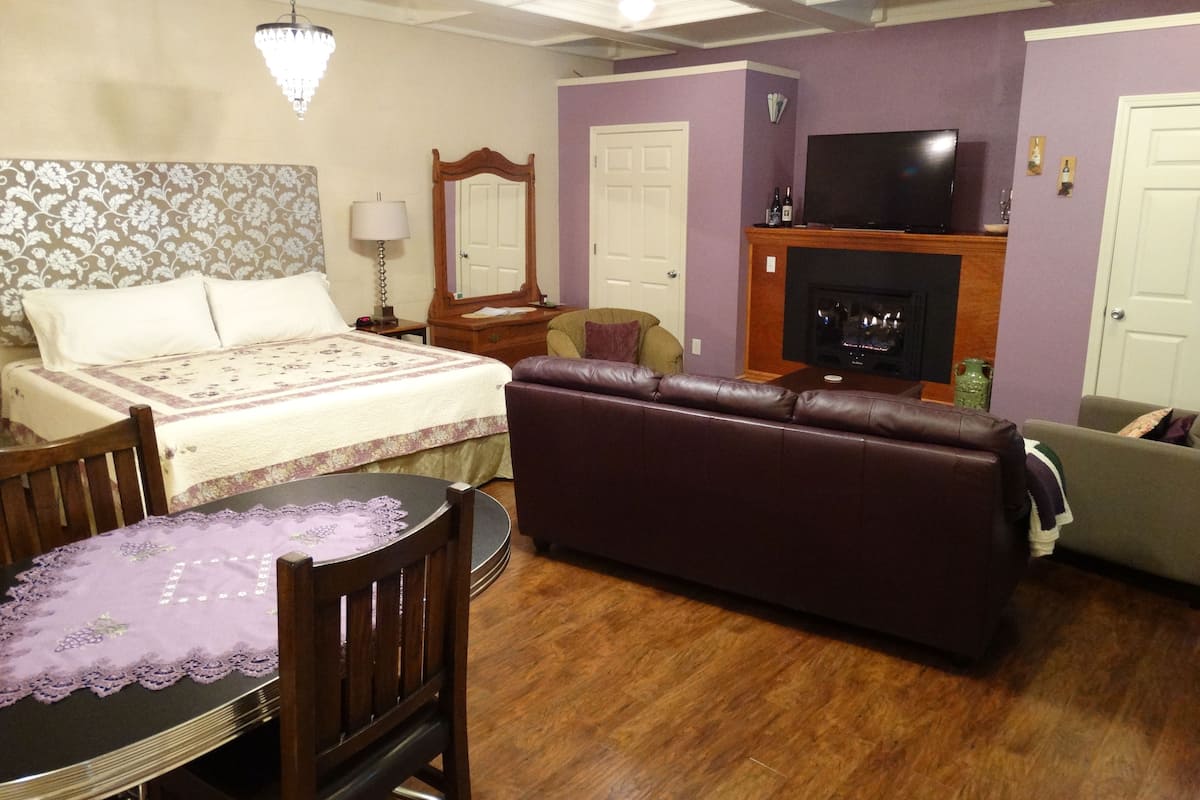 Suite romántica, 1 cama King size, para no fumadores, vista al patio | Vista desde la habitación