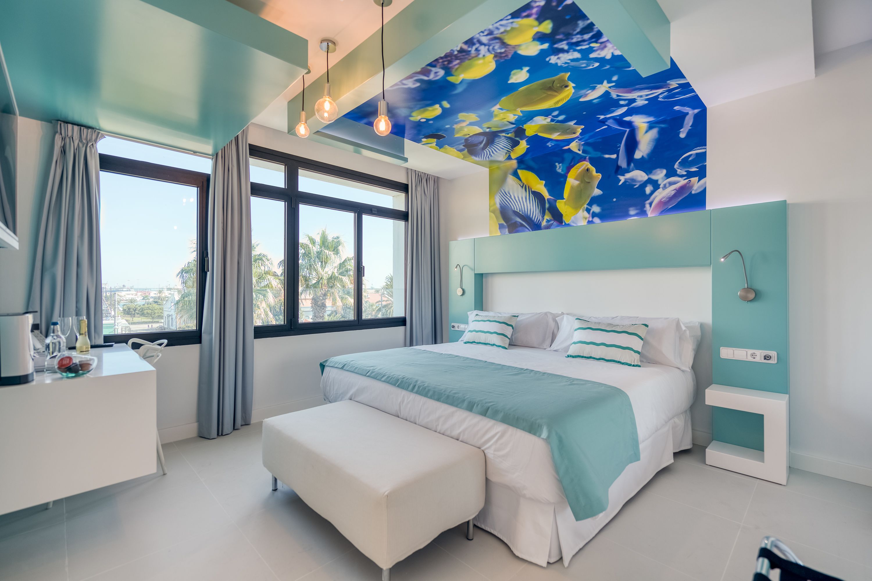 1 quarto, frigobar, cofres nos quartos, individualmente decorados