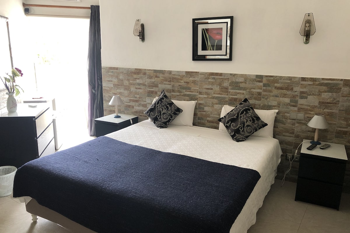 Habitación con 1 cama matrimonial o 2 individuales | 1 habitación, cunas gratuitas, camas extra y wifi gratis