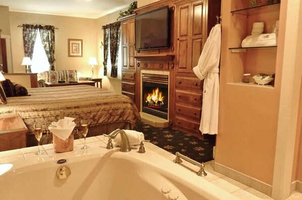 Mörkläggningsgardiner, strykjärn/strykbräda, gratis wi-fi och sängkläder