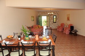 Superior Apartment, 2 Bedrooms | Living area | Flat-screen TV - Ammos Villas (Zakynthos)