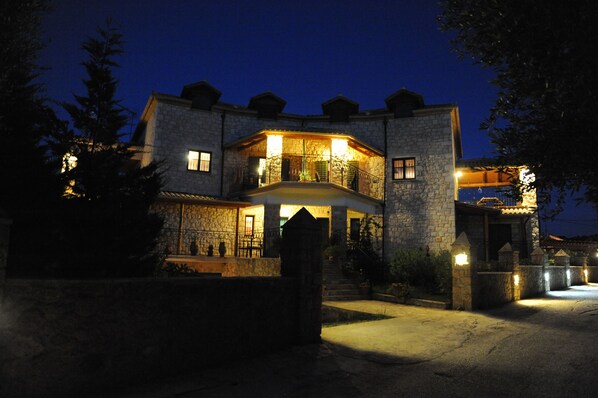 Front of property – evening/night