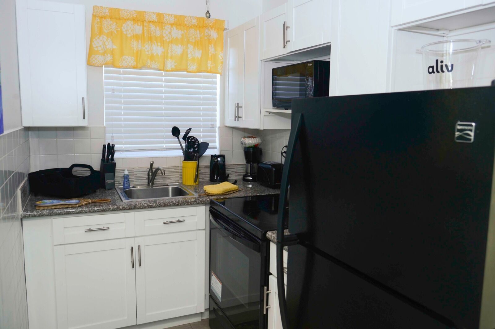 Apartment, Accessible, Private Bathroom | Private kitchen | Full-size fridge, microwave, oven, stovetop