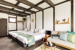 Deluxe Quadruple Room, Non Smoking | In-room safe, blackout drapes, free WiFi, bed sheets - JINYA Fujikawaguchiko (Fujikawaguchiko)