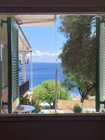 Quarto conforto, 2 quartos, vista para o mar | Vista da sacada