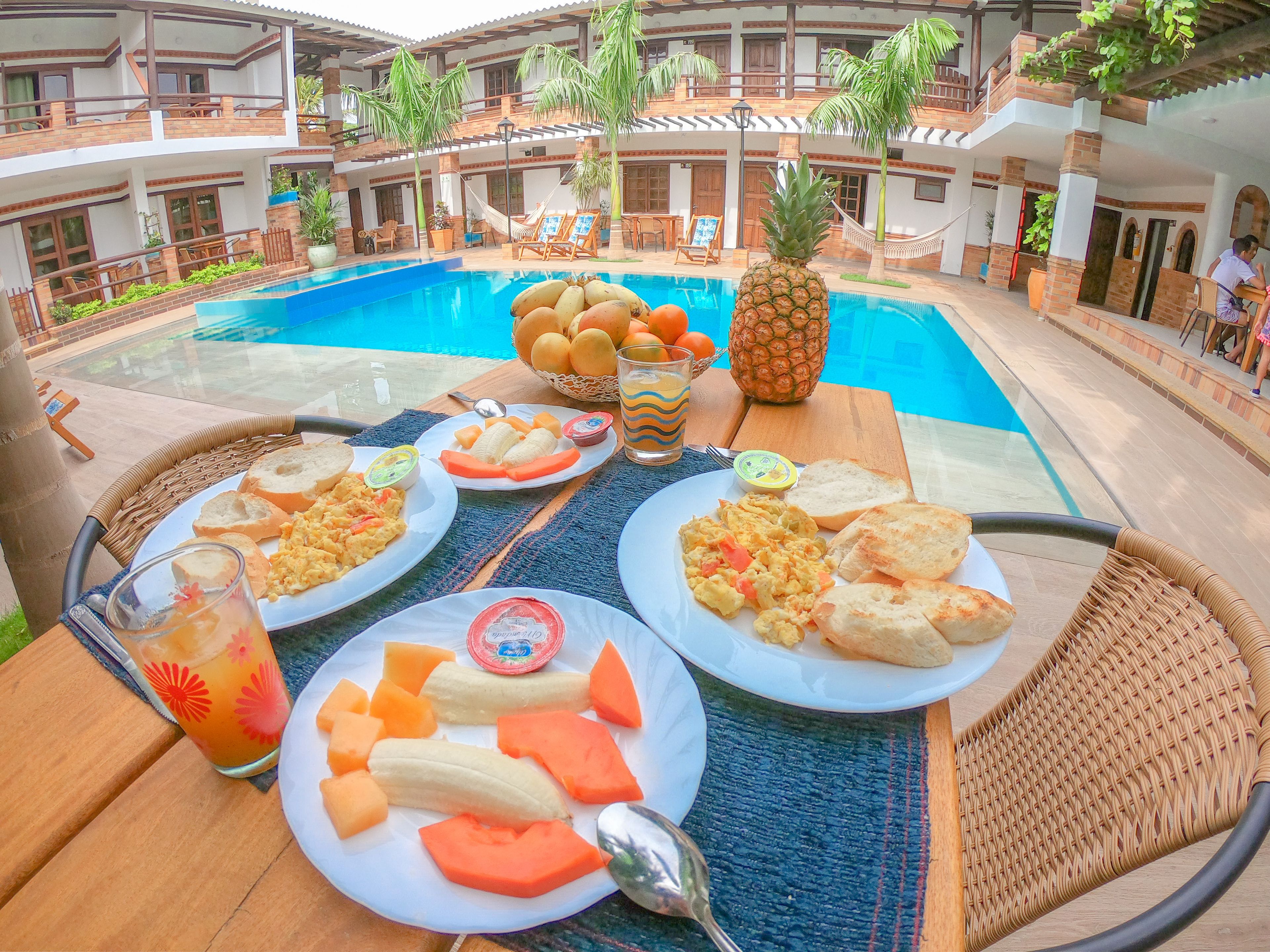 free daily cooked-to-order breakfast