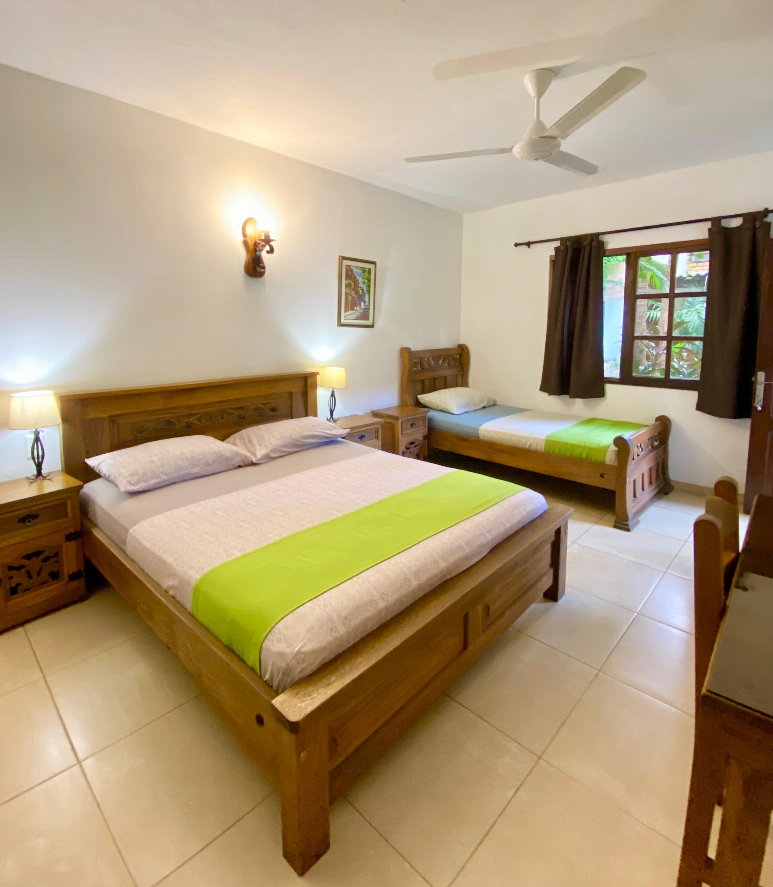 family room | 1 bedroom, pillow-top beds, iron/ironing board, free wifi