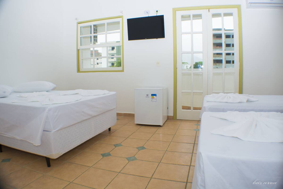 Comfort Quadruple Room, Pool View | Premium bedding, free WiFi, bed sheets